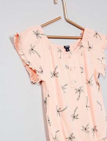 Macacão-calção estampado - Kiabi