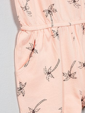 Macacão-calção estampado - Kiabi