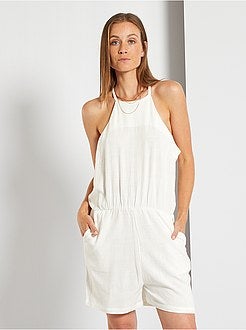 Macacão-calção fluido - Kiabi