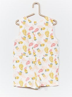 Macacão-calção fluido estampado - Kiabi