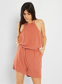 Macacão-calção fluido - Kiabi