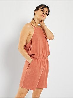 Macacão-calção fluido - Kiabi