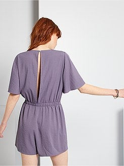 Macacão-calção fluido - Kiabi