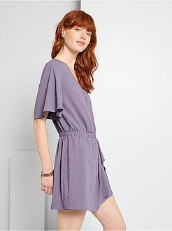 Macacão-calção fluido - Kiabi