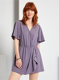 Macacão-calção fluido - Kiabi