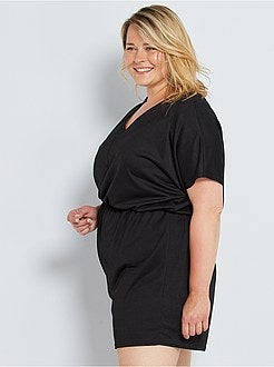 Macacão-calção preto - Kiabi