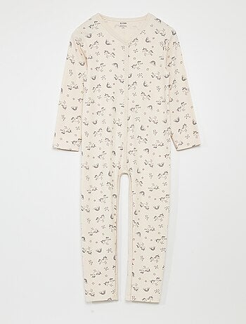 Macacão com aberturas de botões de pressão - coleção fácil de vestir