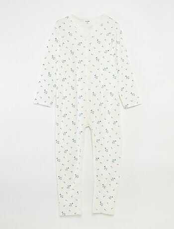 Macacão com aberturas de botões de pressão - coleção fácil de vestir