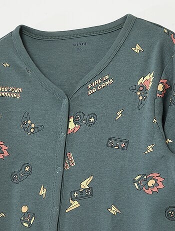 Macacão com aberturas de botões de pressão - coleção fácil de vestir