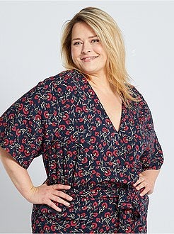 Macacão com decote cruzado - Kiabi