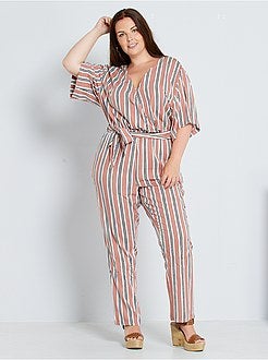 Macacão com decote cruzado - Kiabi