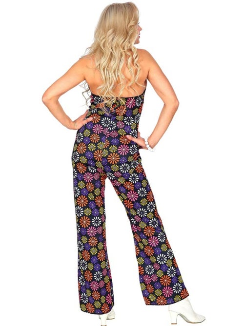 Macacão com estampa floral estilo anos 70 - Kiabi