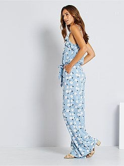 Macacão com estampado 'flores' - Kiabi