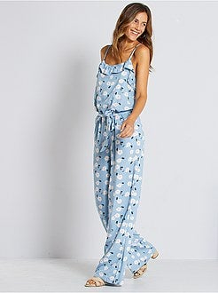 Macacão com estampado 'flores' - Kiabi