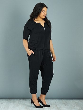 Macacão com fecho e brilhantes - Kiabi