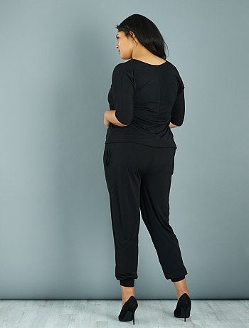 Macacão com fecho e brilhantes - Kiabi