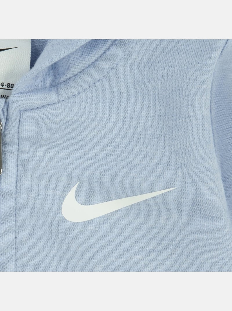 Macacão com fecho e capuz - nike Azul - Kiabi