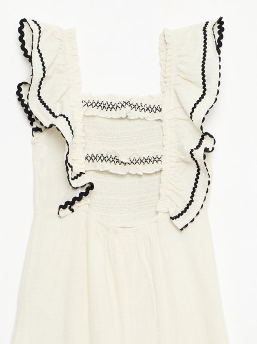 Macacão com folhos - Kiabi