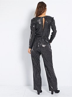 Macacão com lantejoulas - Kiabi