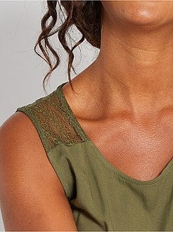 Macacão com renda atrás 'JDY' - Kiabi