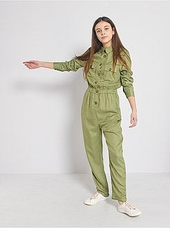 Macacão comprido com botões - Kiabi