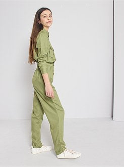 Macacão comprido com botões - Kiabi