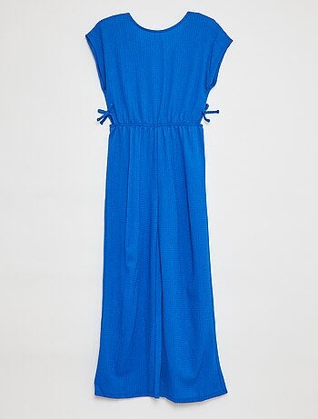 Macacão comprido de manga curta