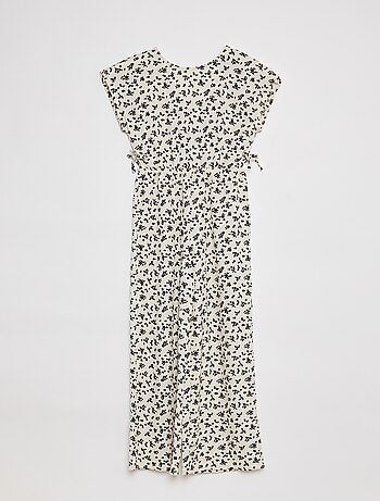 Macacão comprido de manga curta