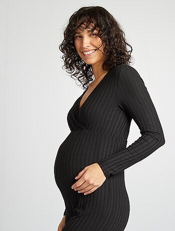 Macacão comprido em malha canelada 'Only maternity'