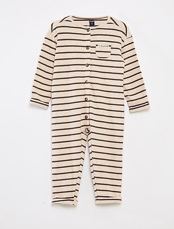 Macacão comprido em malha macia