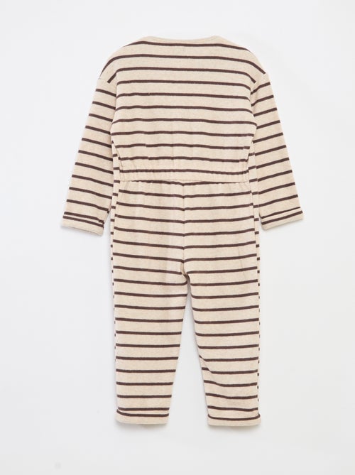 Macacão comprido em malha macia - Kiabi