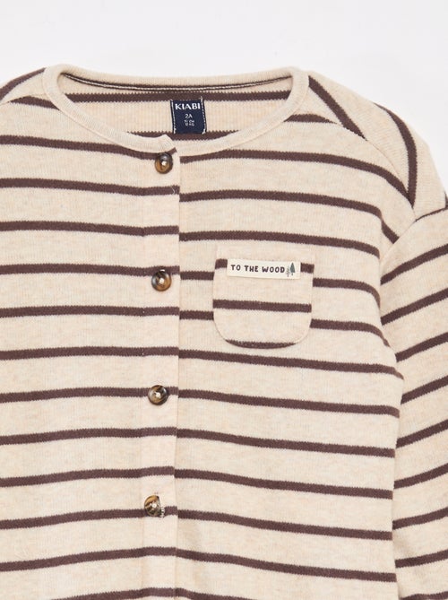 Macacão comprido em malha macia - Kiabi