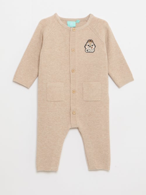 Macacão comprido em malha 'Tico e Teco' 'Disney' - Kiabi