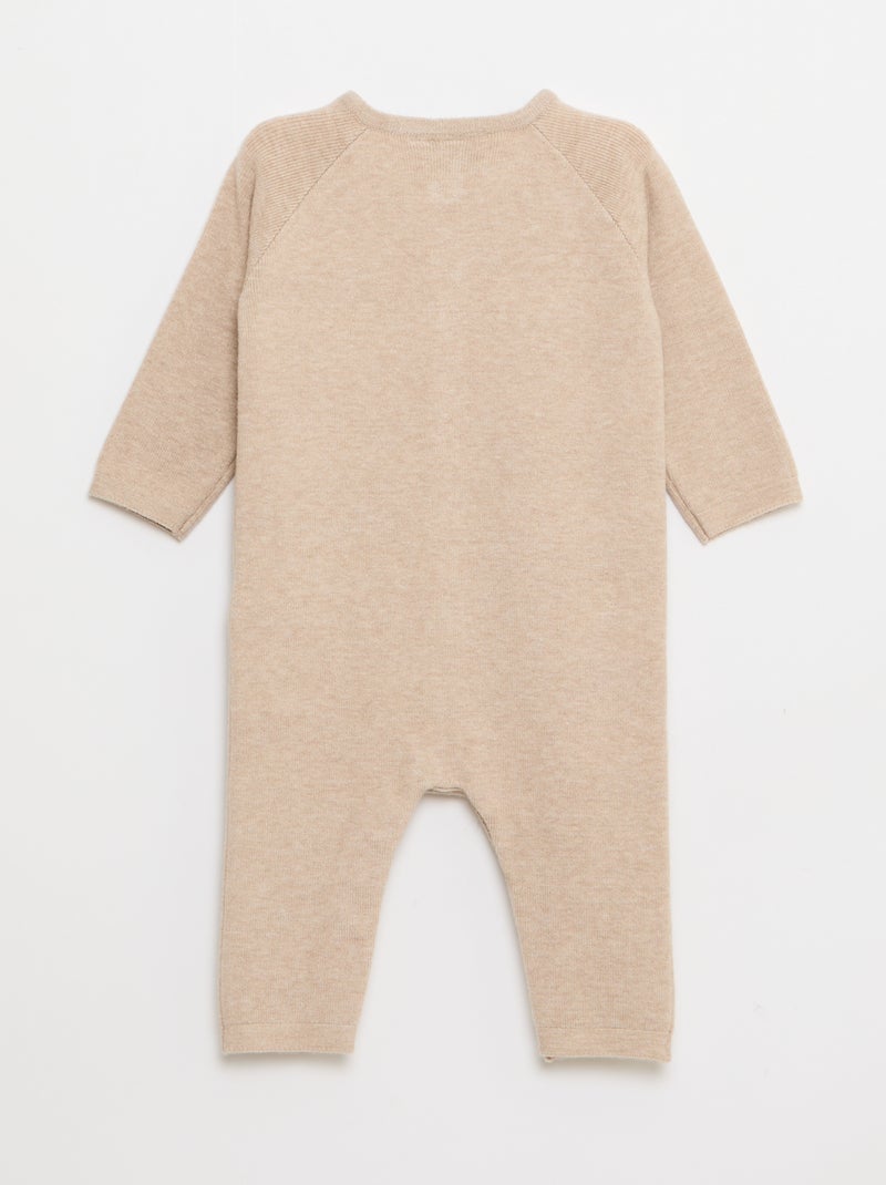 Macacão comprido em malha 'Tico e Teco' 'Disney' Castanho - Kiabi