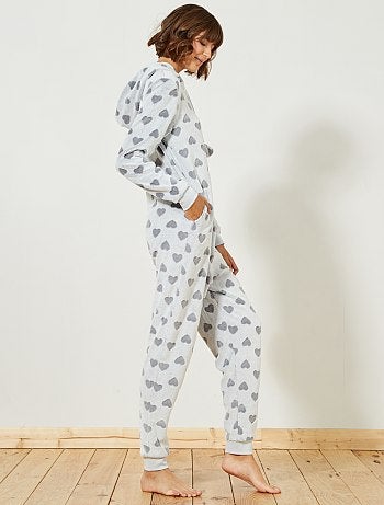 Macacão 'coração' com capuz - Kiabi