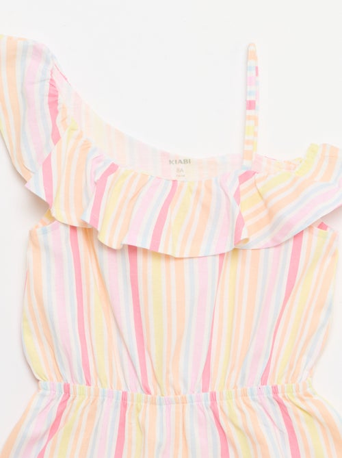 Macacão curto com gola assimétrica - Kiabi