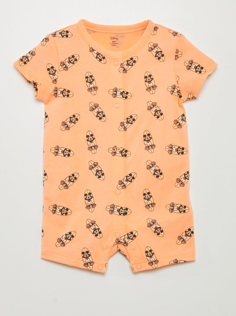 Macacão curto de dormir 'Disney' LARANJA - Kiabi