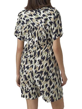 Macacão Curto de Gravidez Vero Moda Maternity Menny Verde/Marinho