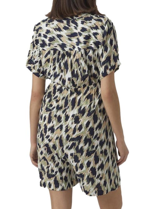 Macacão Curto de Gravidez Vero Moda Maternity Menny Verde/Marinho - Kiabi Macacão Curto de Gravidez Vero Moda Maternity Menny Verde/Marinho - Kiabi