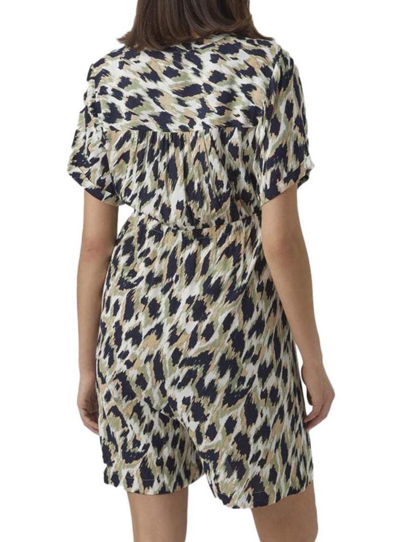 Macacão Curto de Gravidez Vero Moda Maternity Menny Verde/Marinho Azul-marinho - Kiabi