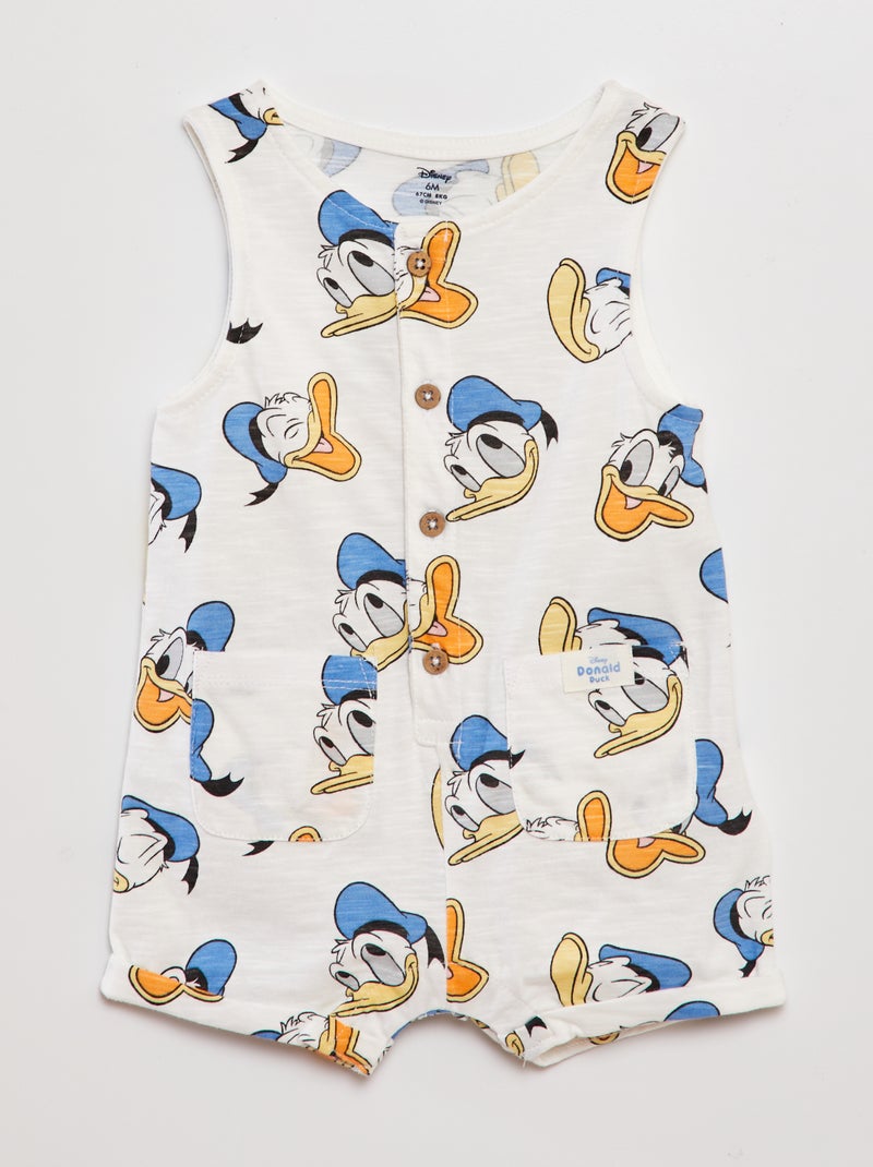 Macacão curto 'Disney' BRANCO - Kiabi