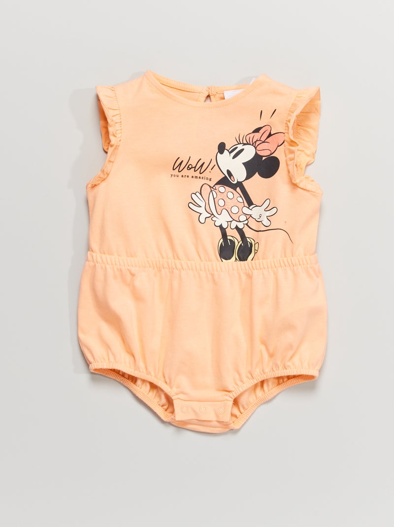 Macacão curto em jersey 'Disney' LARANJA - Kiabi