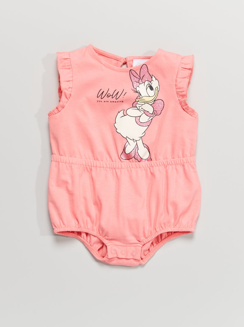 Macacão curto em jersey 'Disney' ROSA - Kiabi