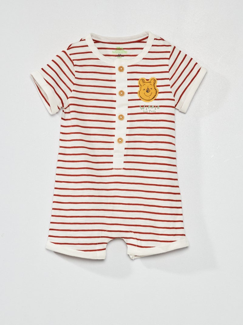 Macacão curto em jersey 'Winnie' da 'Disney' BRANCO - Kiabi