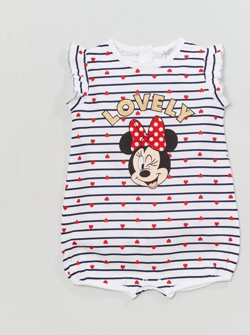 Macacão curto em malha jersey 'Minnie' - Kiabi