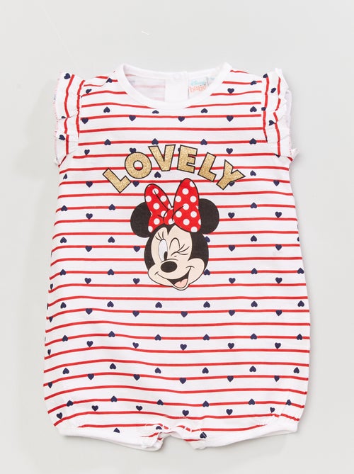 Macacão curto em malha jersey 'Minnie' - Kiabi