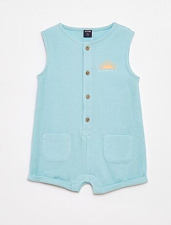 Macacão curto em ninho de abelha - Grafik Edition