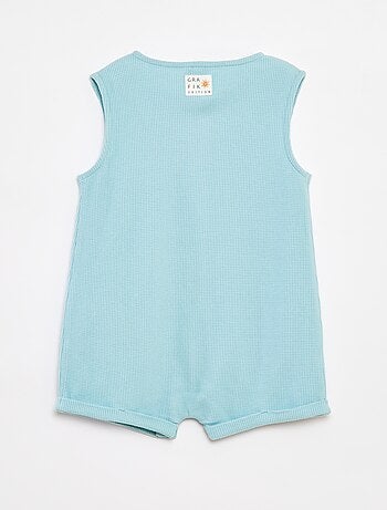 Macacão curto em ninho de abelha - Grafik Edition