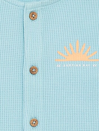 Macacão curto em ninho de abelha - Grafik Edition