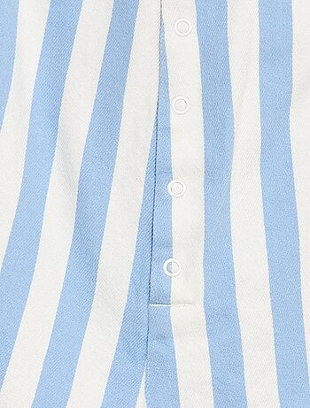 Macacão curto em sarja com alças